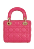 Mini Lady Dior, &pound;2,500, Handbags, Pink, Leather, Back view